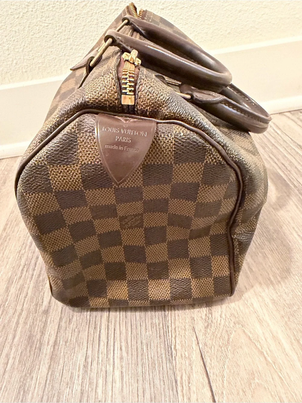 Authentic Louis Vuitton Speedy 25 Damier Ebene – Made in France